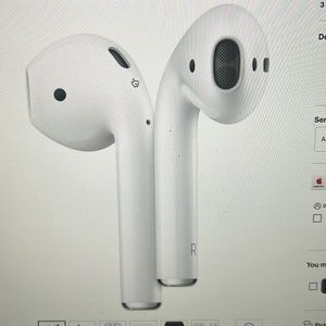 Apple AirPods with Charging Case (2nd generation) White in original box.